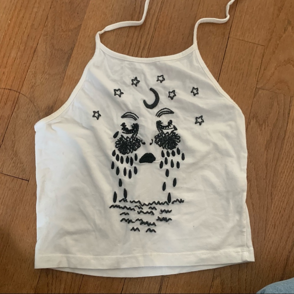 Brandy Melville moon tears halter top